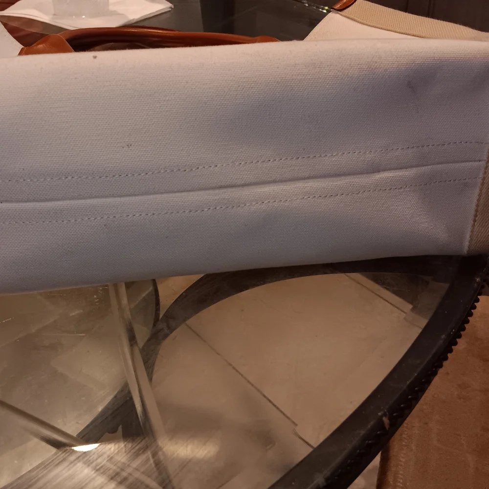 Christian Louboutin Nastroloubi White and Brown Tote Bag - Picture 8 of 10